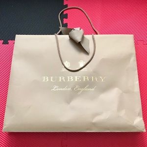 Burberry London Extra Large Paper Bag with Ribbon